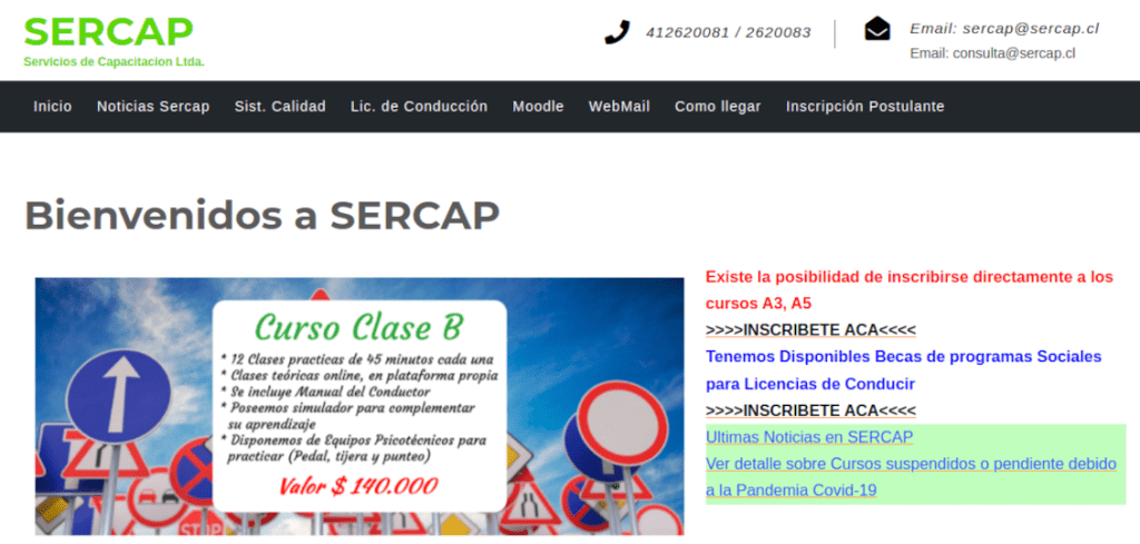 Escuelas de Conducción 11 sercap